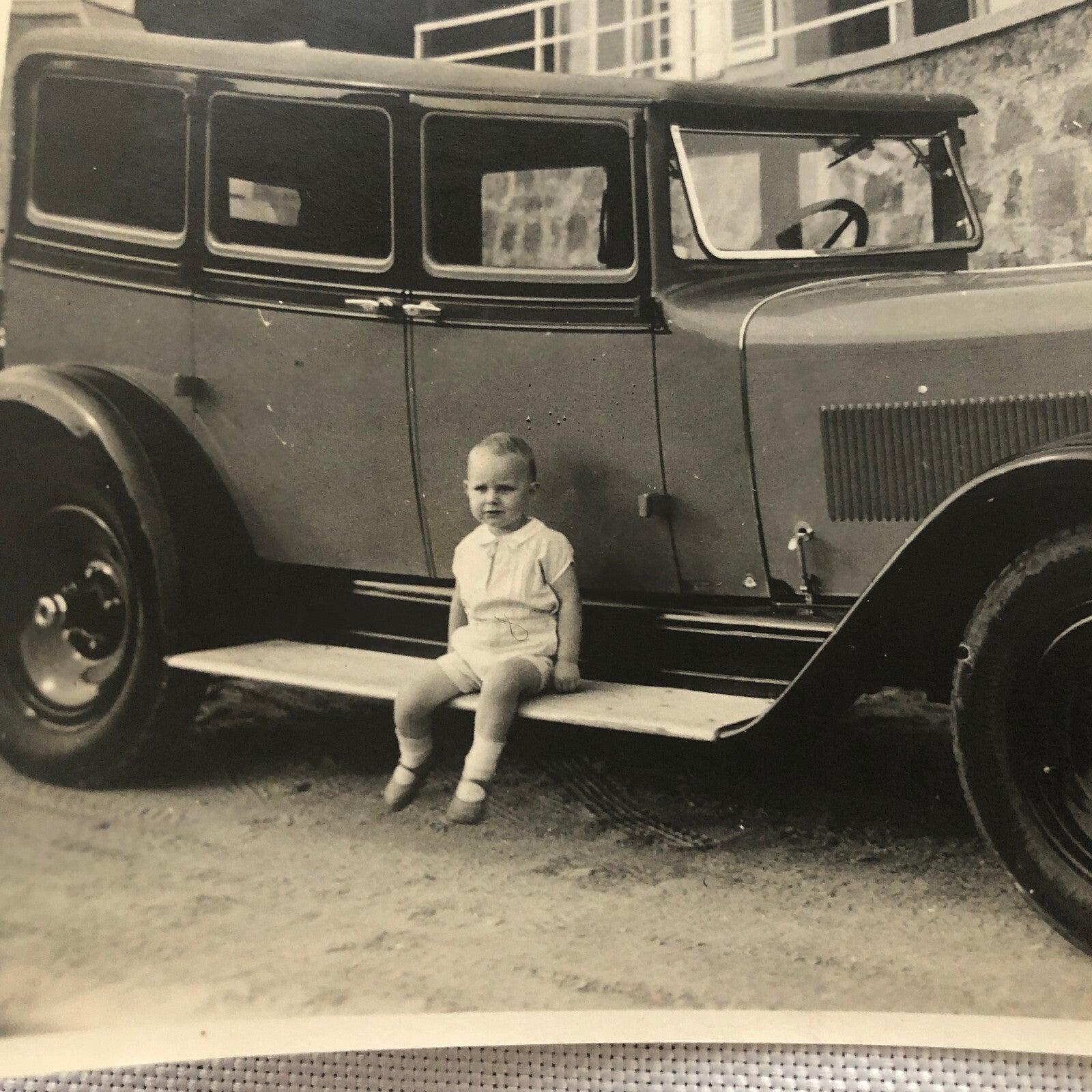 Vintage Photo Photograph Lot Baby Child with Wanderer Car 1930 AL22SM1