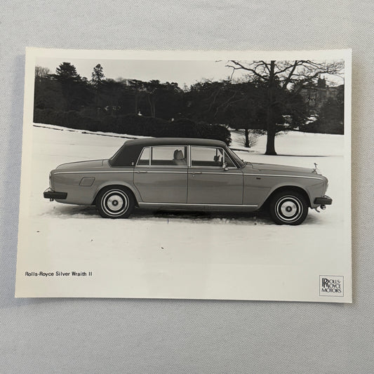 Rolls Royce Silver Wraith II Car Factory Press Photo Photograph Print 1980