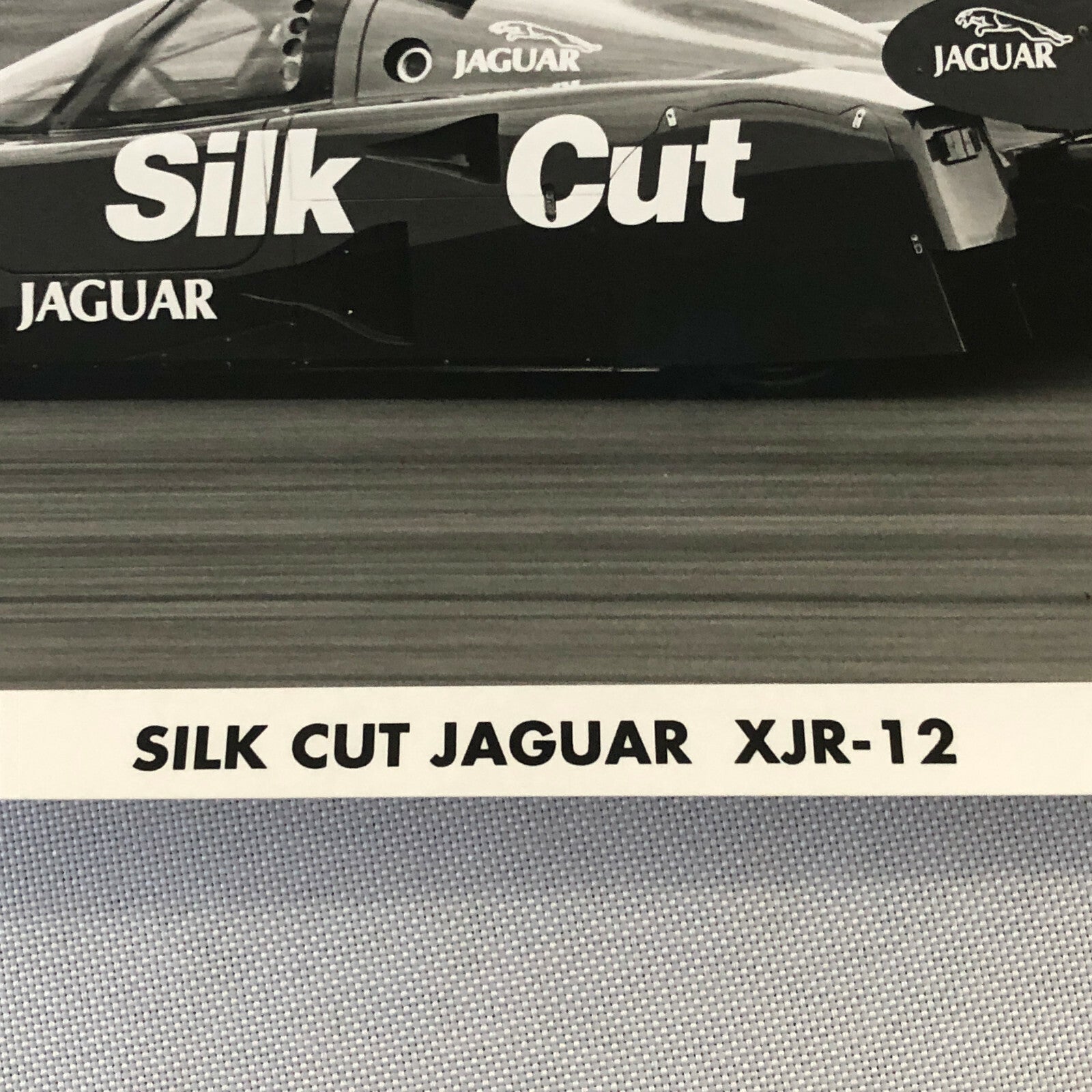 Vintage Jaguar Silk Cut XJR-12 Racing Car Photo Photograph Jaguar XJR 12