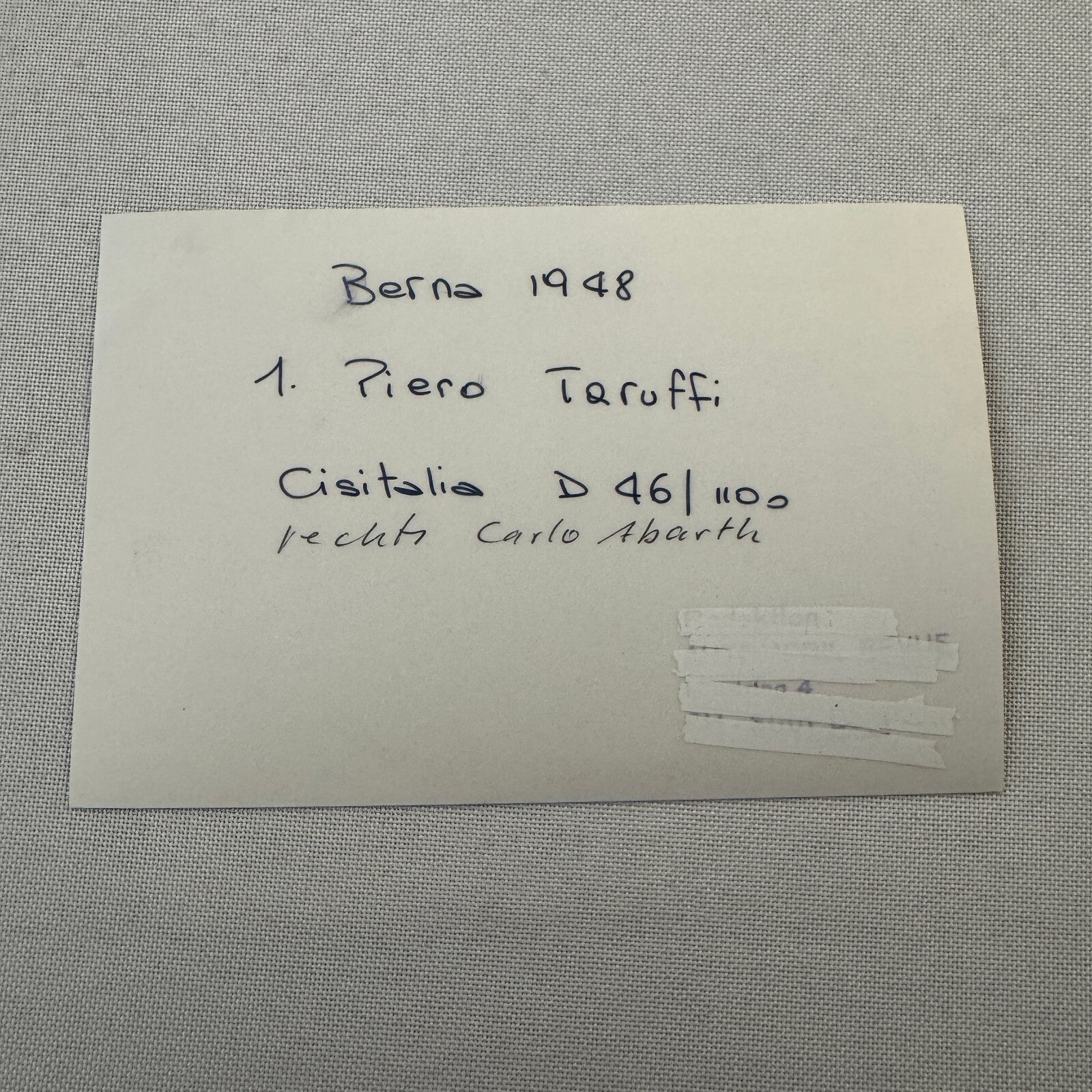 Piero Taruffi Cisitalia D46 1100 Racing Photo Photograph Modern Print