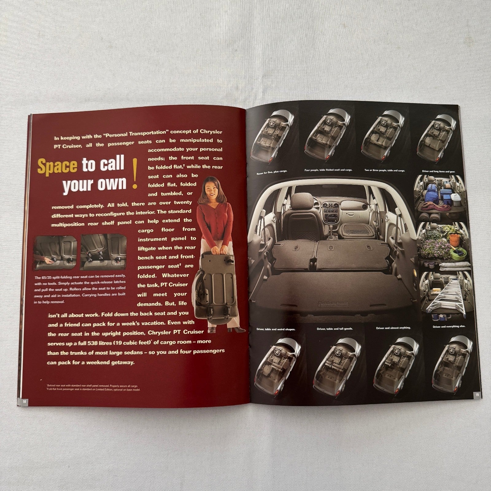 2001 Chrysler PT Cruiser Car Sales Brochure Catalog Advertising Canadian