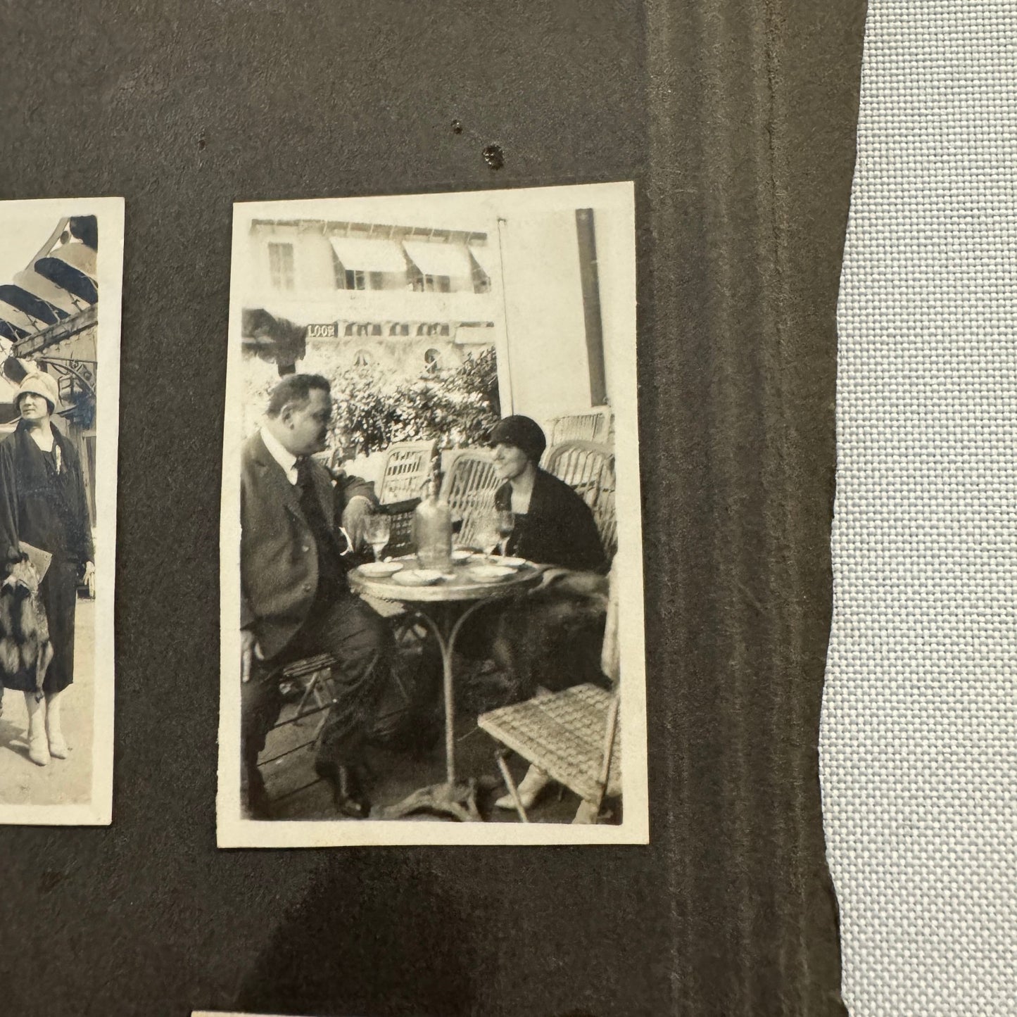 Vintage Photo Album Pages Car Automobile People Horse Cow Animals European