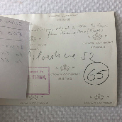 1952 Stirling Moss Racing Photo Photograph Silverstone Kieft Car with Cooper 