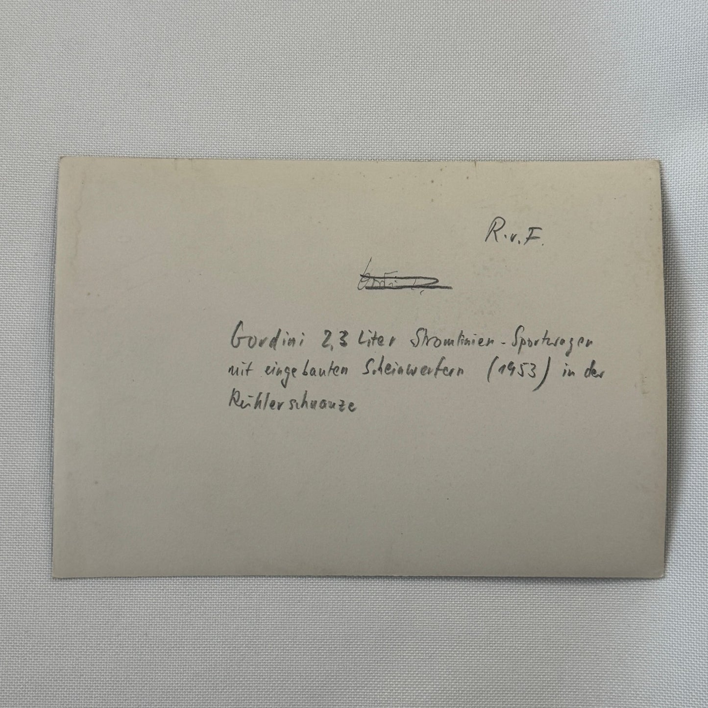 1953 Gordini Streamlined Sports Car Photo Photograph Print