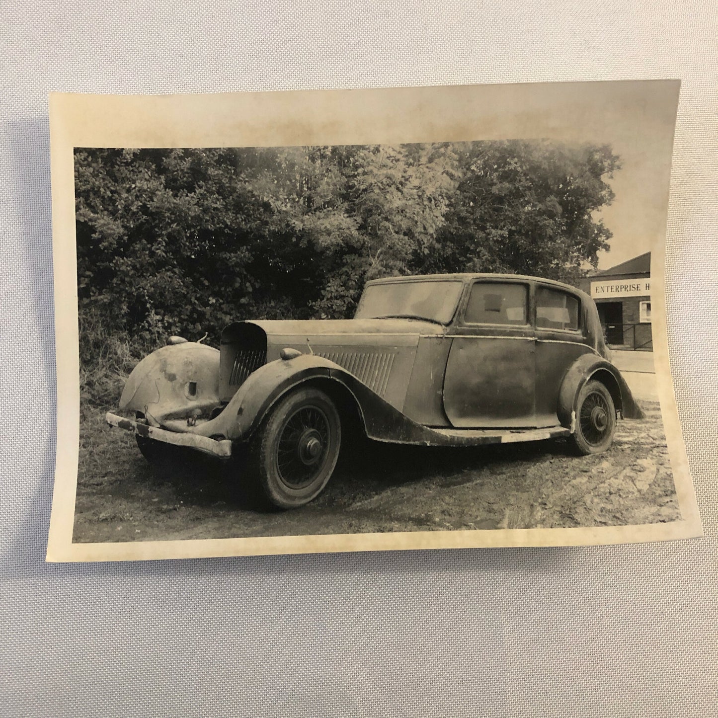 Vintage Bentley 4 1/4 Litre by Park Ward Car Photo Photograph Print 