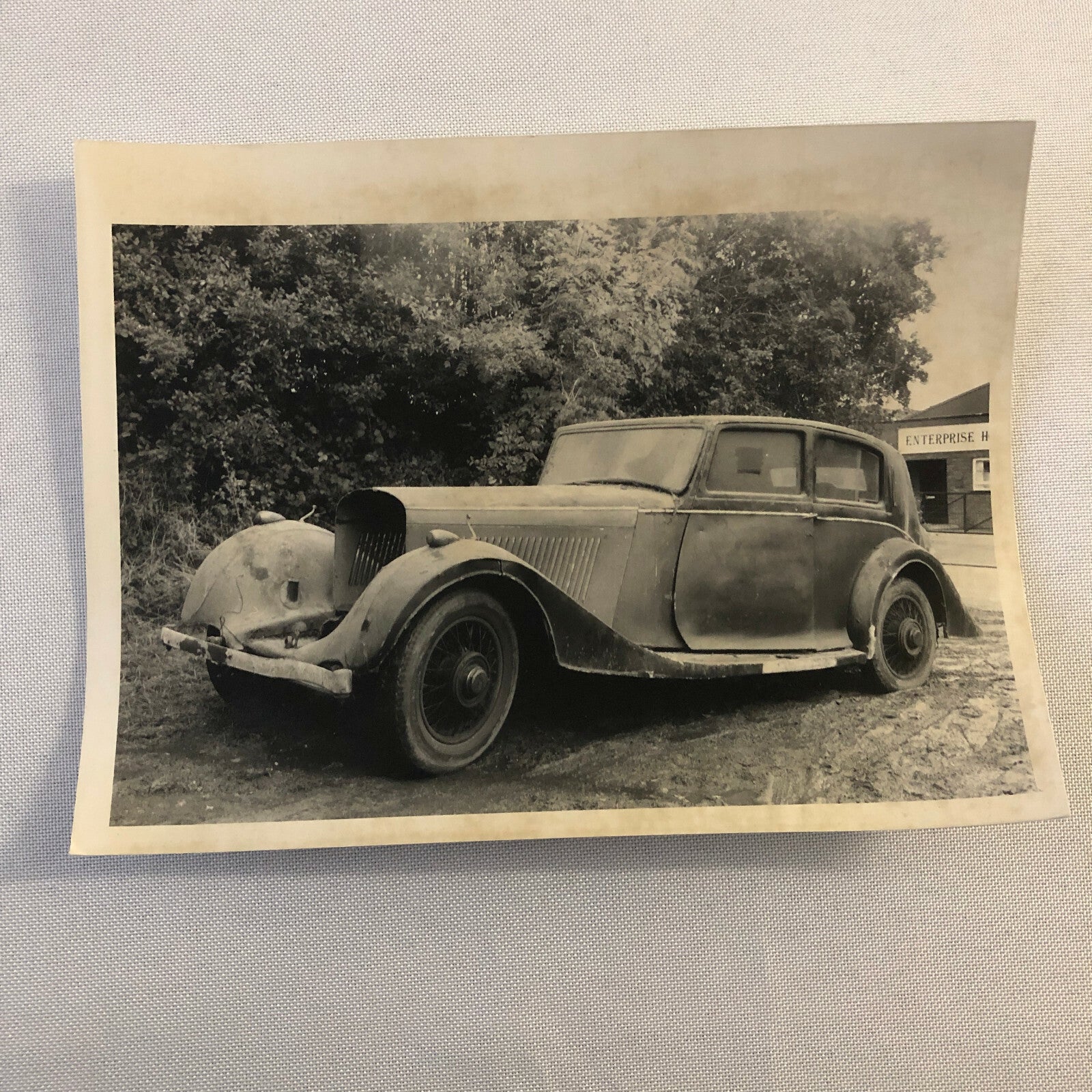 Vintage Bentley 4 1/4 Litre by Park Ward Car Photo Photograph Print 