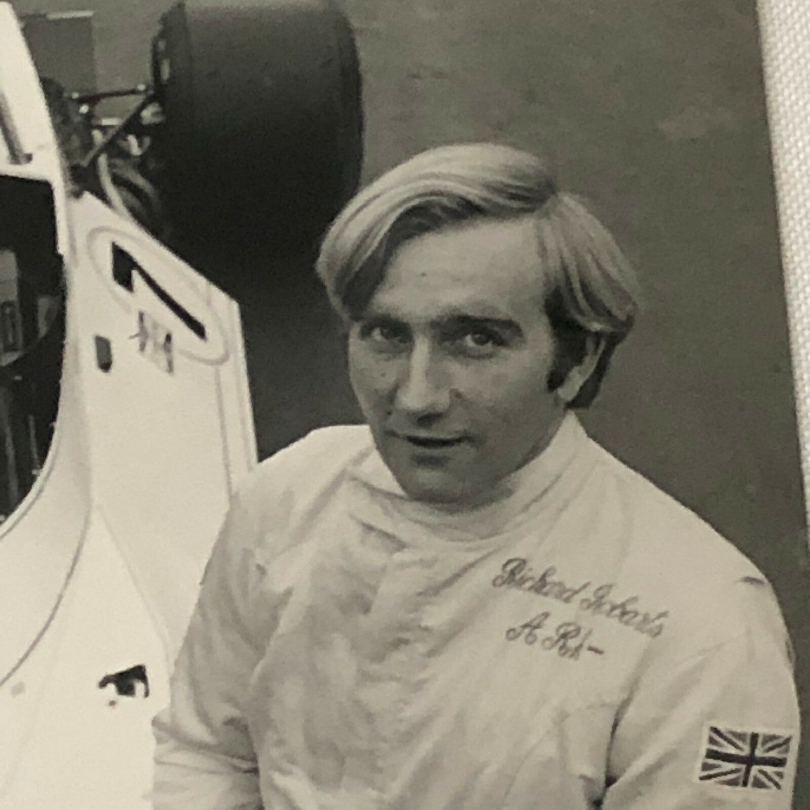 Vintage Brabham Racing BT 44 Car Press Photo Photograph Richard Robarts 