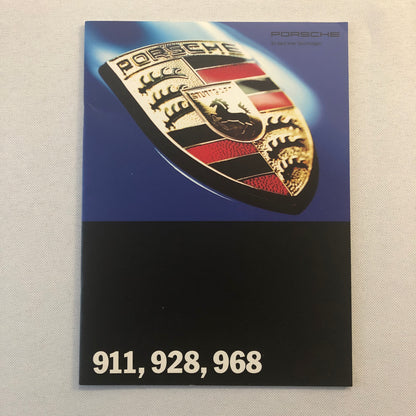1993 1994 Porsche 911 928 968 Sales Brochure Catalog GERMAN Text