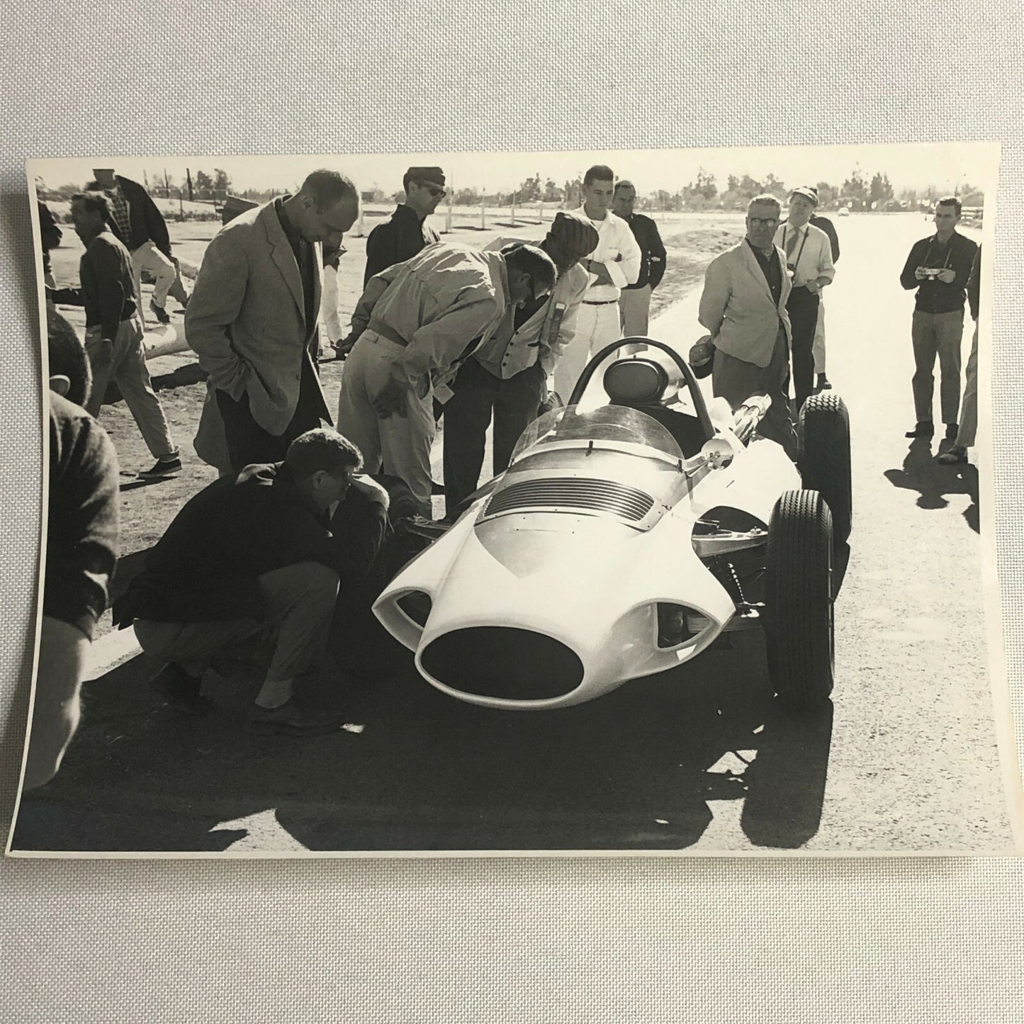 Vintage Racing Car Press Photo Photograph Print 