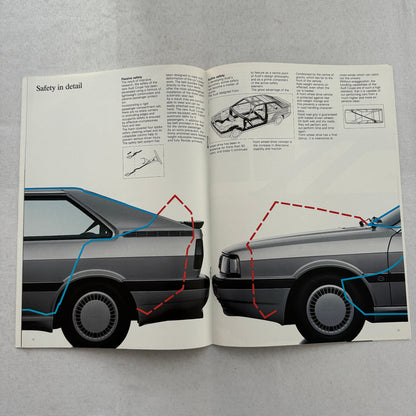 Audi Coupe Sales Brochure Catalog Advertising Audi Coupe GT 1985