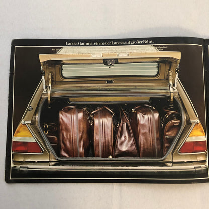 Lancia Gamma Berlina Car Sales Brochure Catalog GERMAN TEXT
