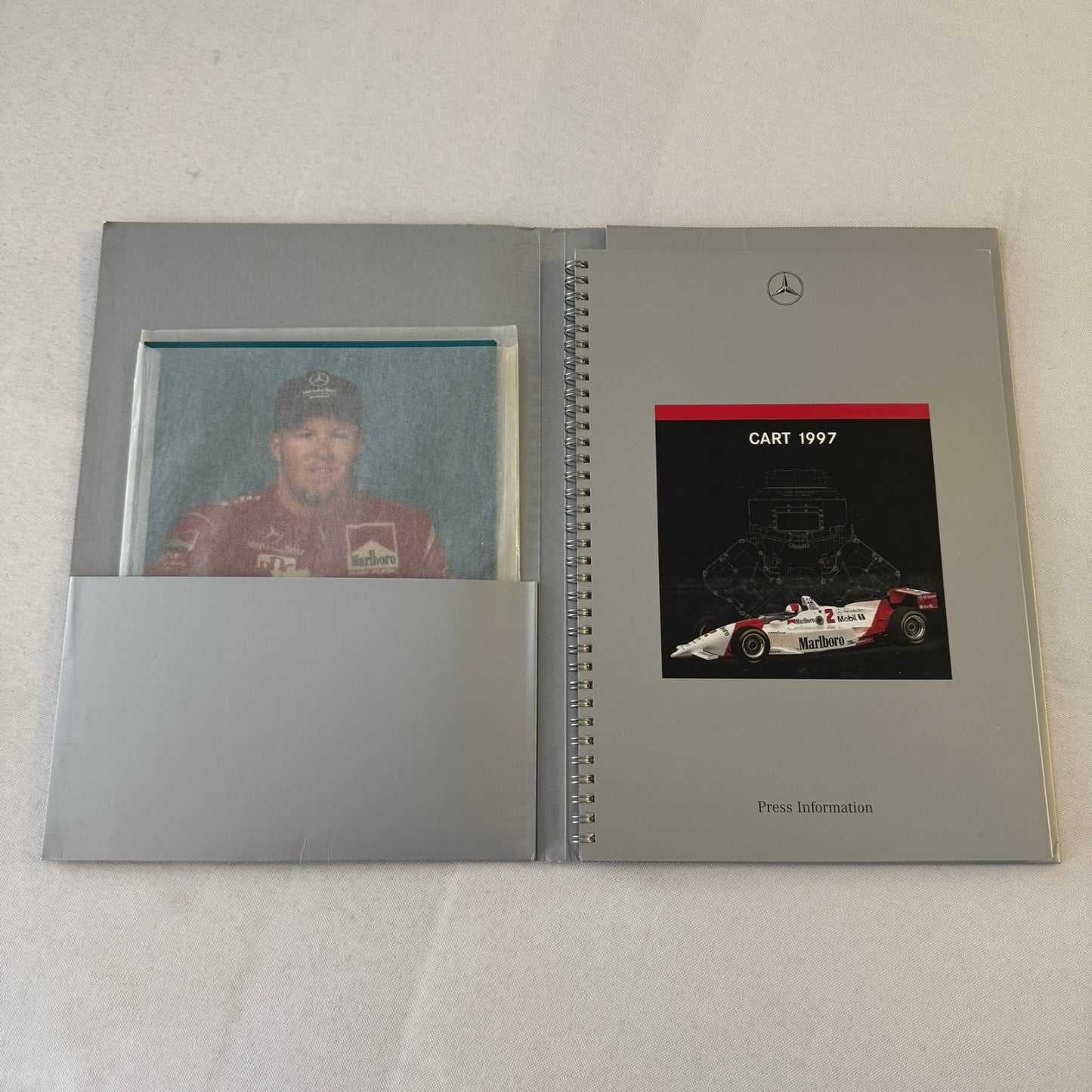 1997 Mercedes CART Racing Press Kit Paul Tracy Greg Moore Al Unser Jr