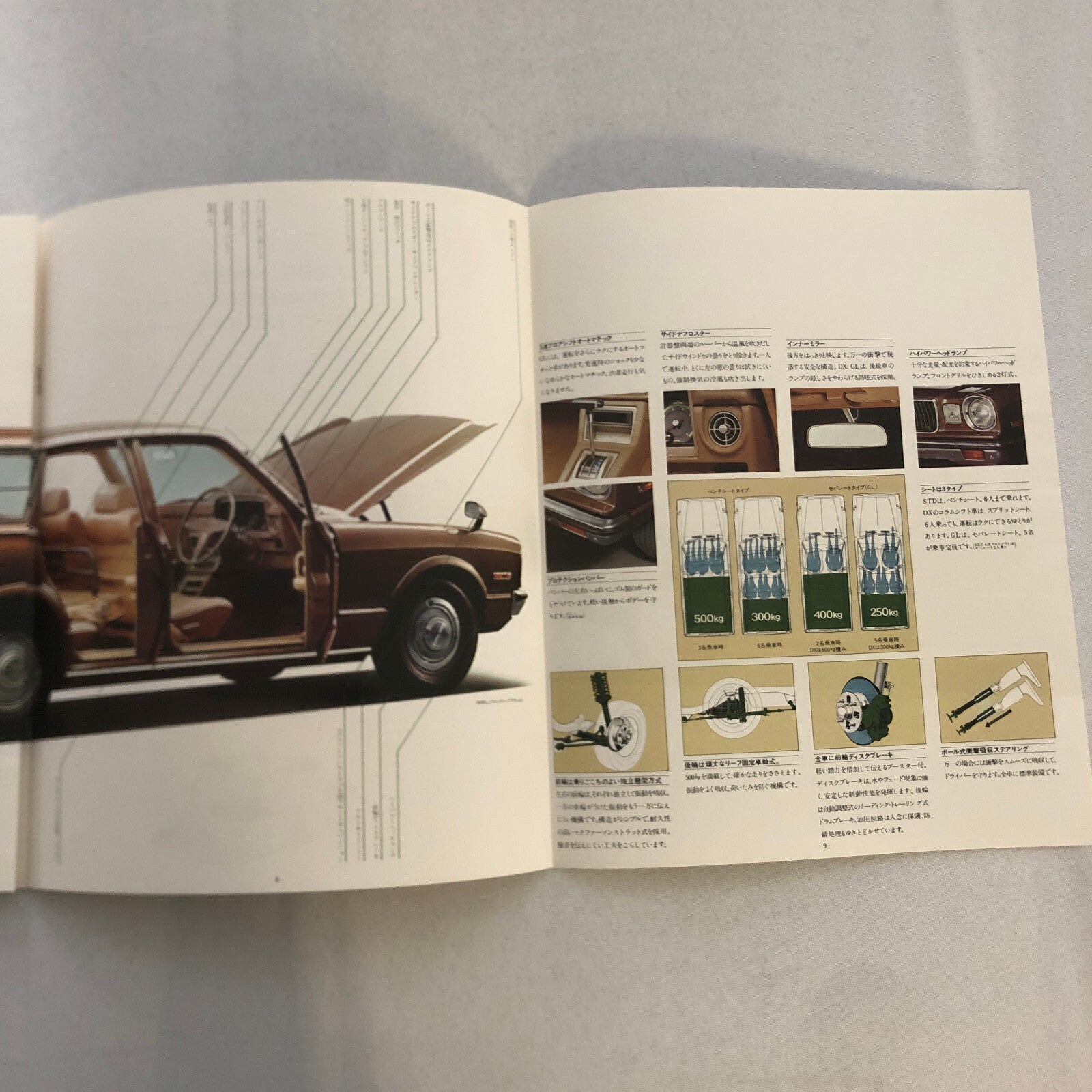 Vintage Toyota Mark II Van Station Wagon Car Sales Brochure Catalog Japanese JDM