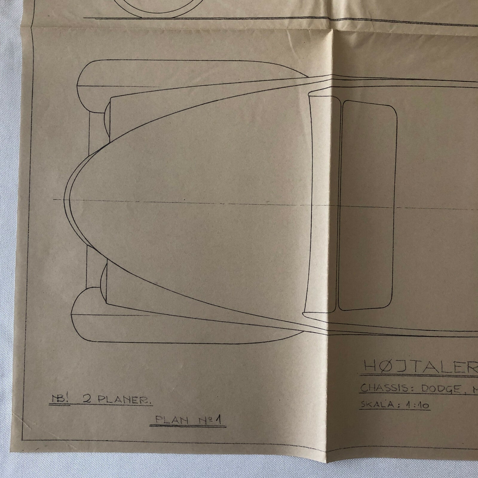 1937 Coachbuilder Truck Design Blueprint Rendering Blue Print Panel Van Dodge 