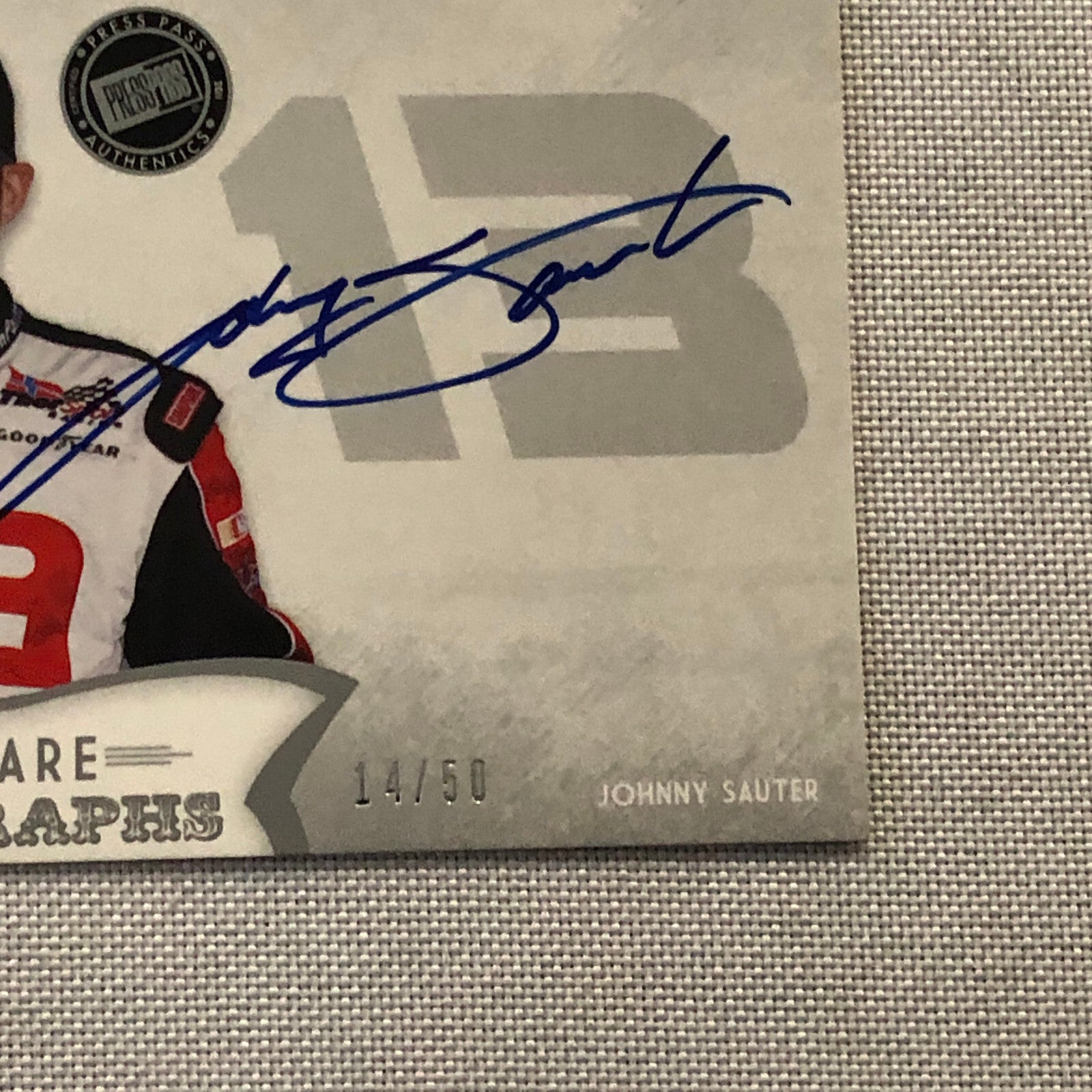 2011 Press Pass Fanfare Autographs Johnny Sauter Auto Autograph Signed Nascar
