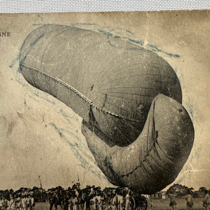 Vintage Zeppelin Airship Dirigible Postcard Post Card French