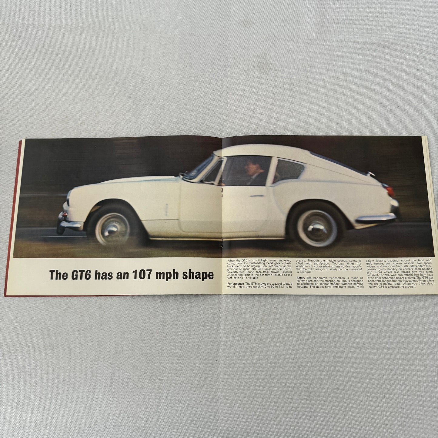 Triumph GT6 Car Sales Brochure Catalog Vintage
