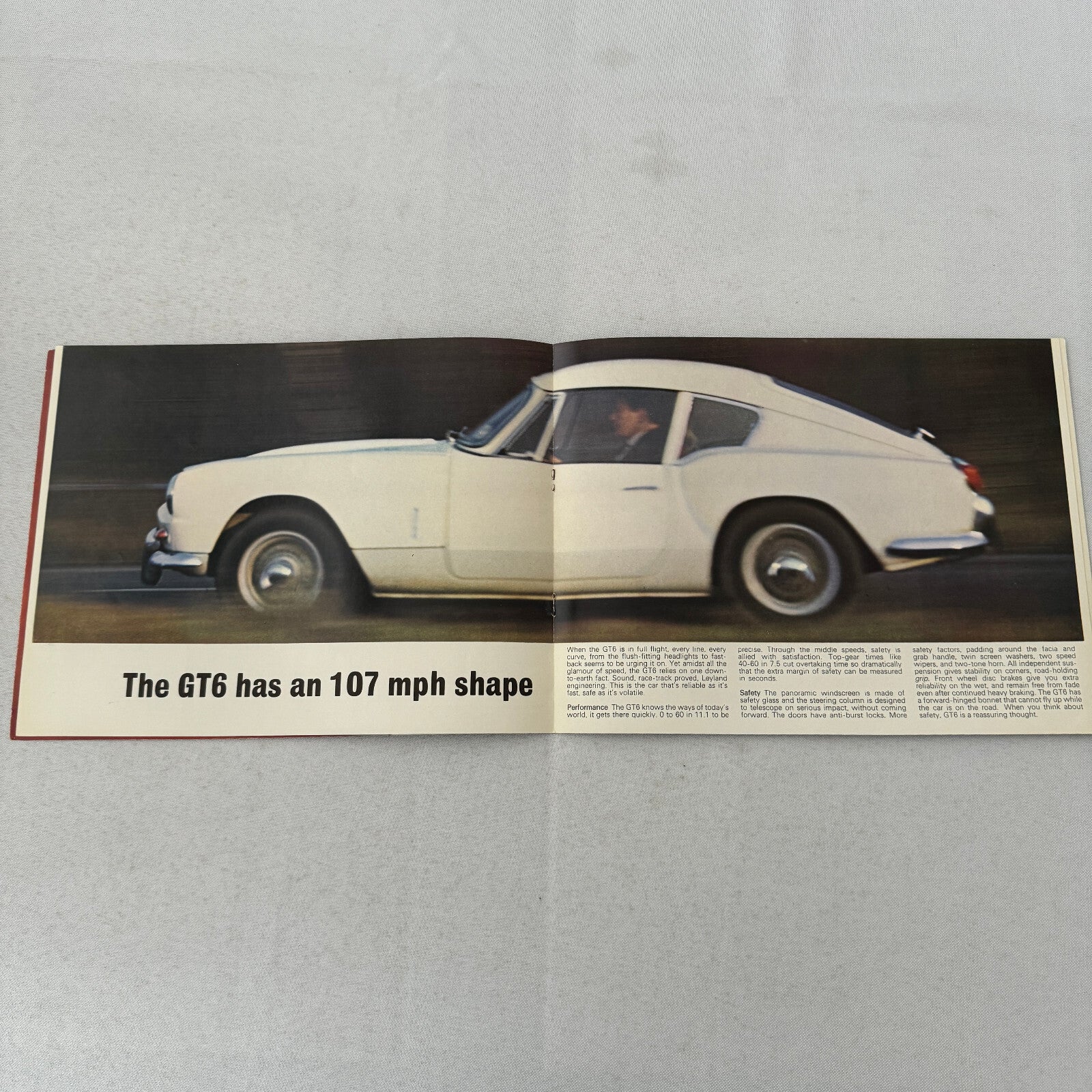Triumph GT6 Car Sales Brochure Catalog Vintage
