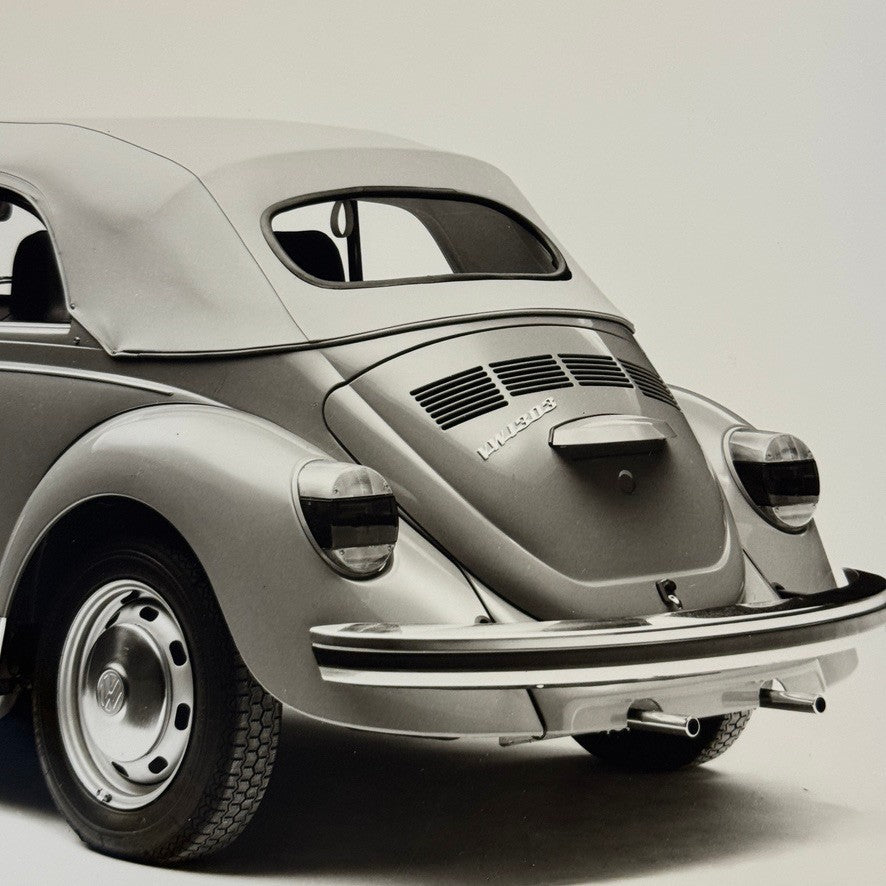 Vintage Volkswagen Beetle Convertible VW Bug Car Photo Photograph Cabriolet 1975