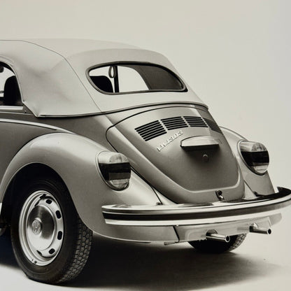 Vintage Volkswagen Beetle Convertible VW Bug Car Photo Photograph Cabriolet 1975