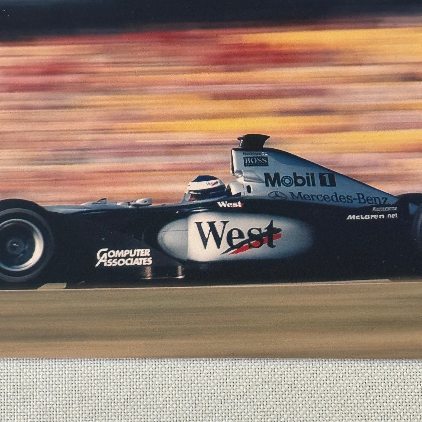 Mika Hakkinen Mercedes Benz F1 Formula One Racing Photo Lot 2x 1998 1999