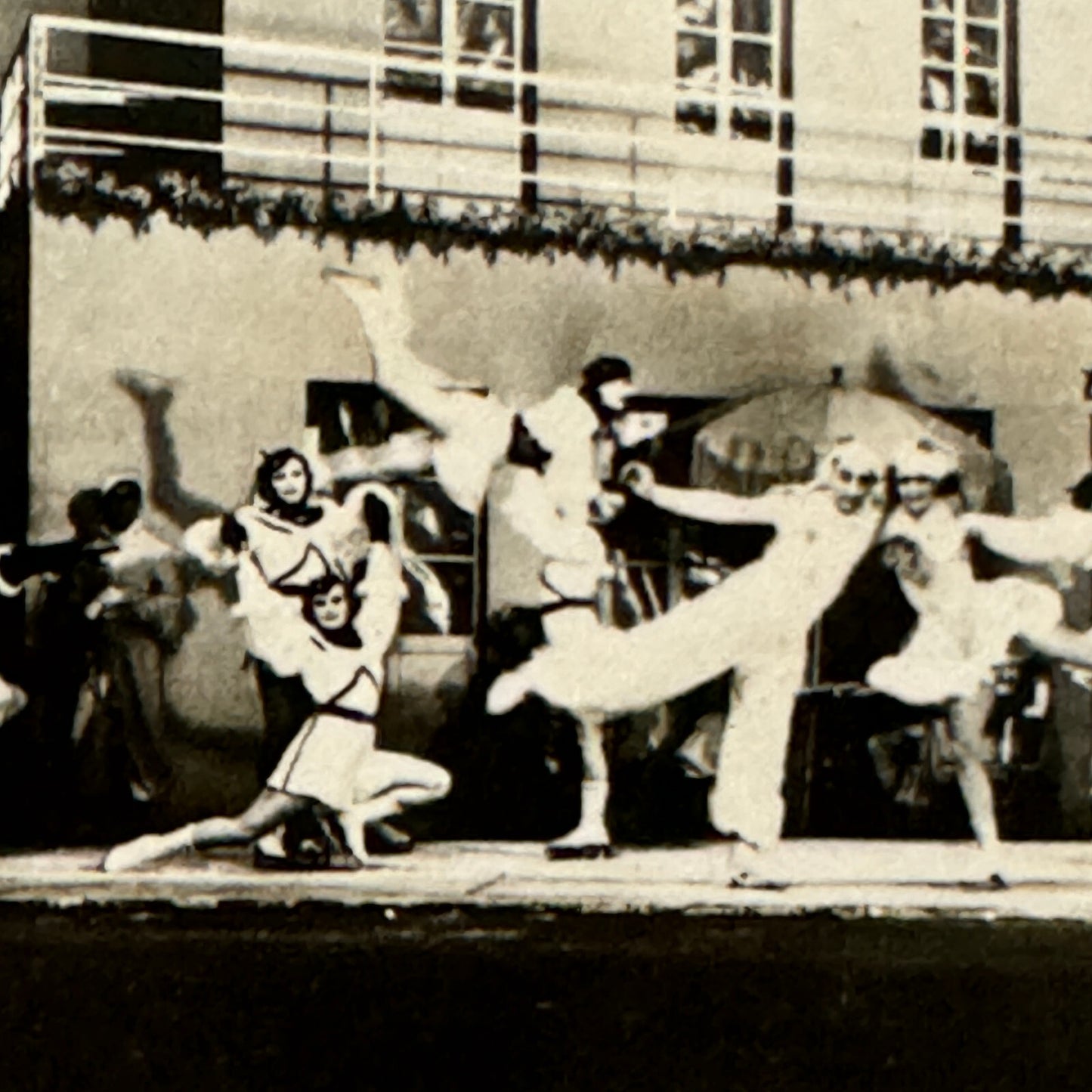 Vintage Circus Performer Postcard Post Card The Jewels Ice Skating Girls Skate