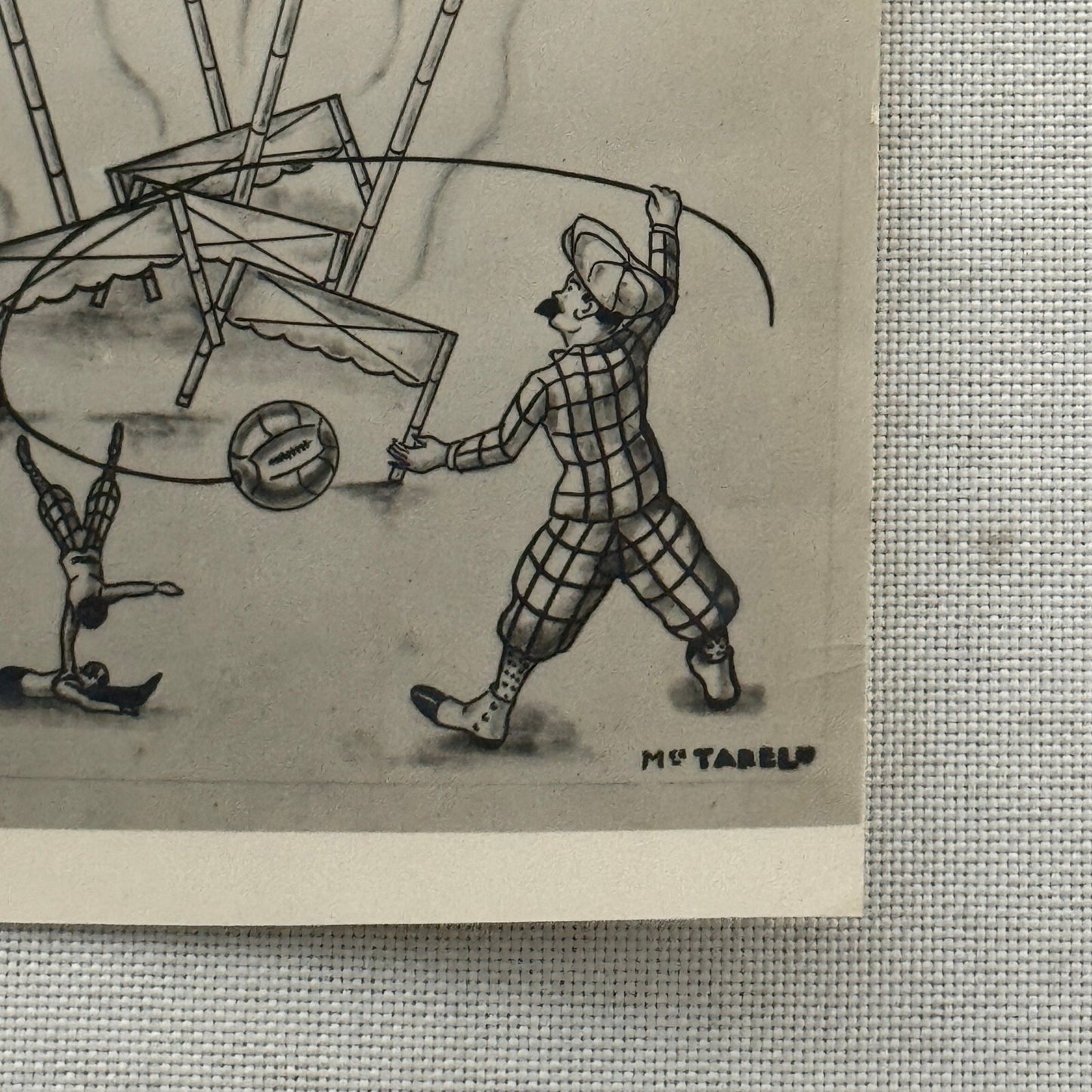 Vintage Circus Act Photo Photograph Card 2 Massot Acrobatic Act Acrobat