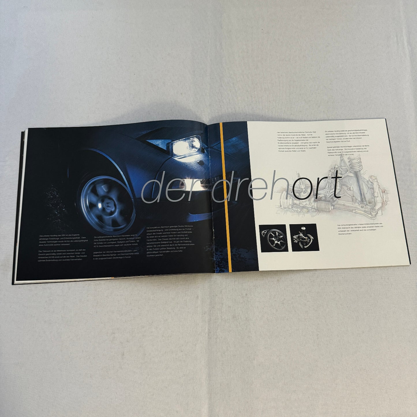 Honda NSX Car Sales Brochure Catalog Advertising GERMAN Text Acura NSX
