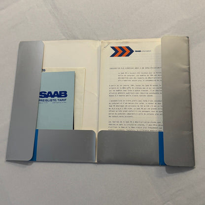 1980 Saab Factory Press Kit Brochure Photos Saab 900 99 Turbo EMS FRENCH