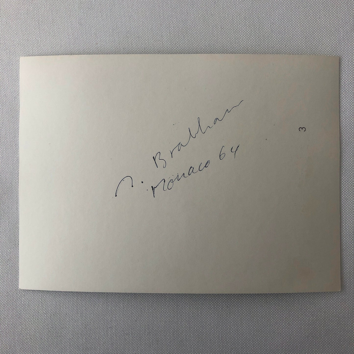 Vintage Car Racing Photo Photograph - Driver Jack Brabham at Monaco 1964