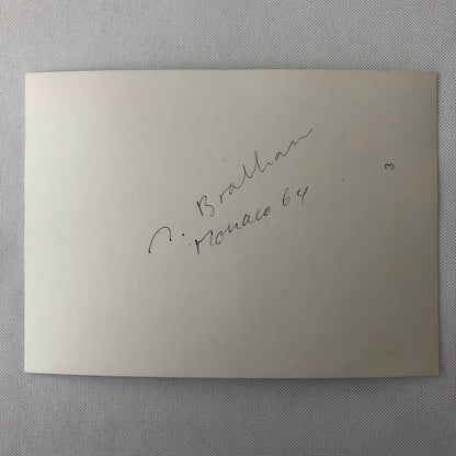 Vintage Car Racing Photo Photograph - Driver Jack Brabham at Monaco 1964