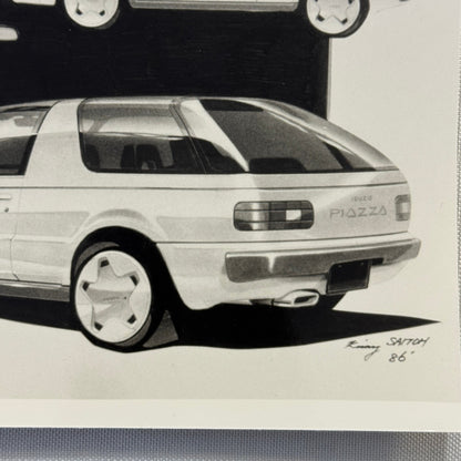 Vintage Isuzu Piazza Design Illustration Factory Press Photo Photograph Print