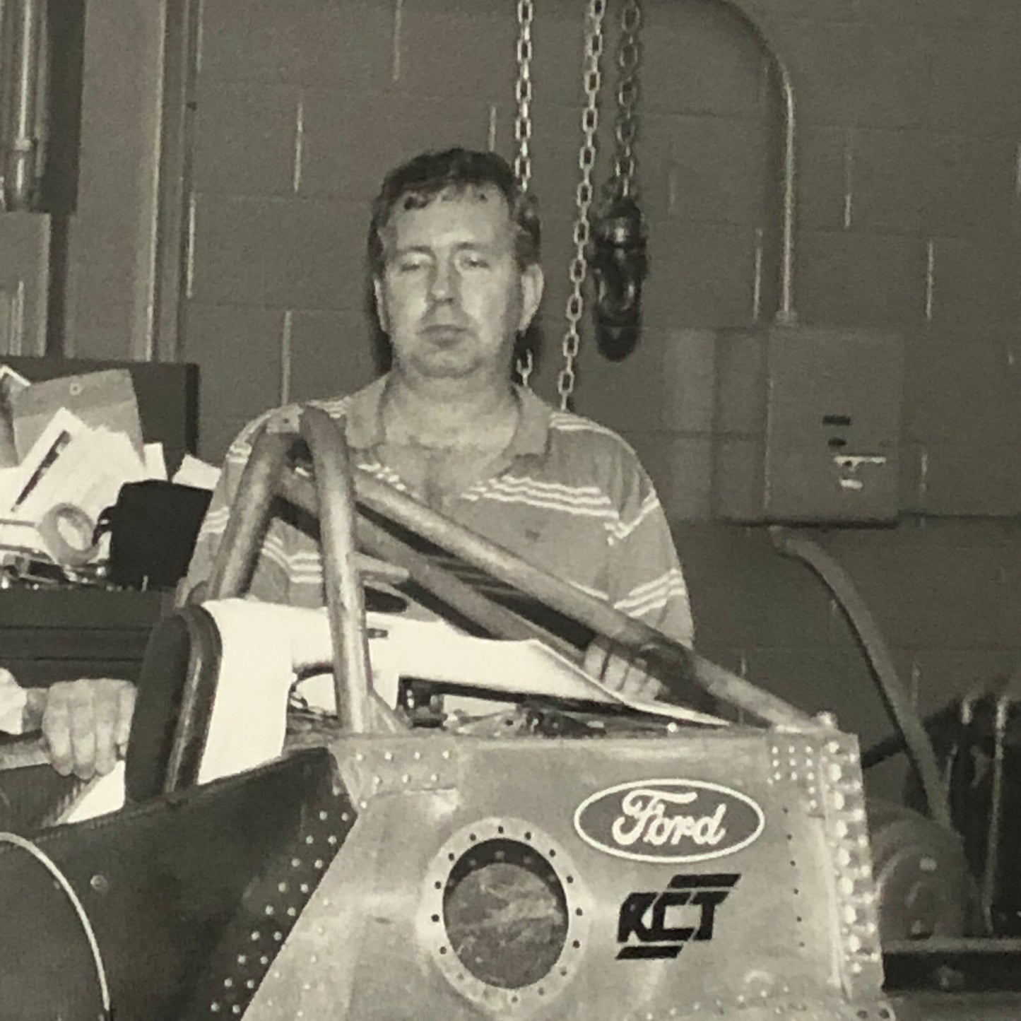 Vintage Indy Indianapolis Racing Photo Photograph Ford Chassis