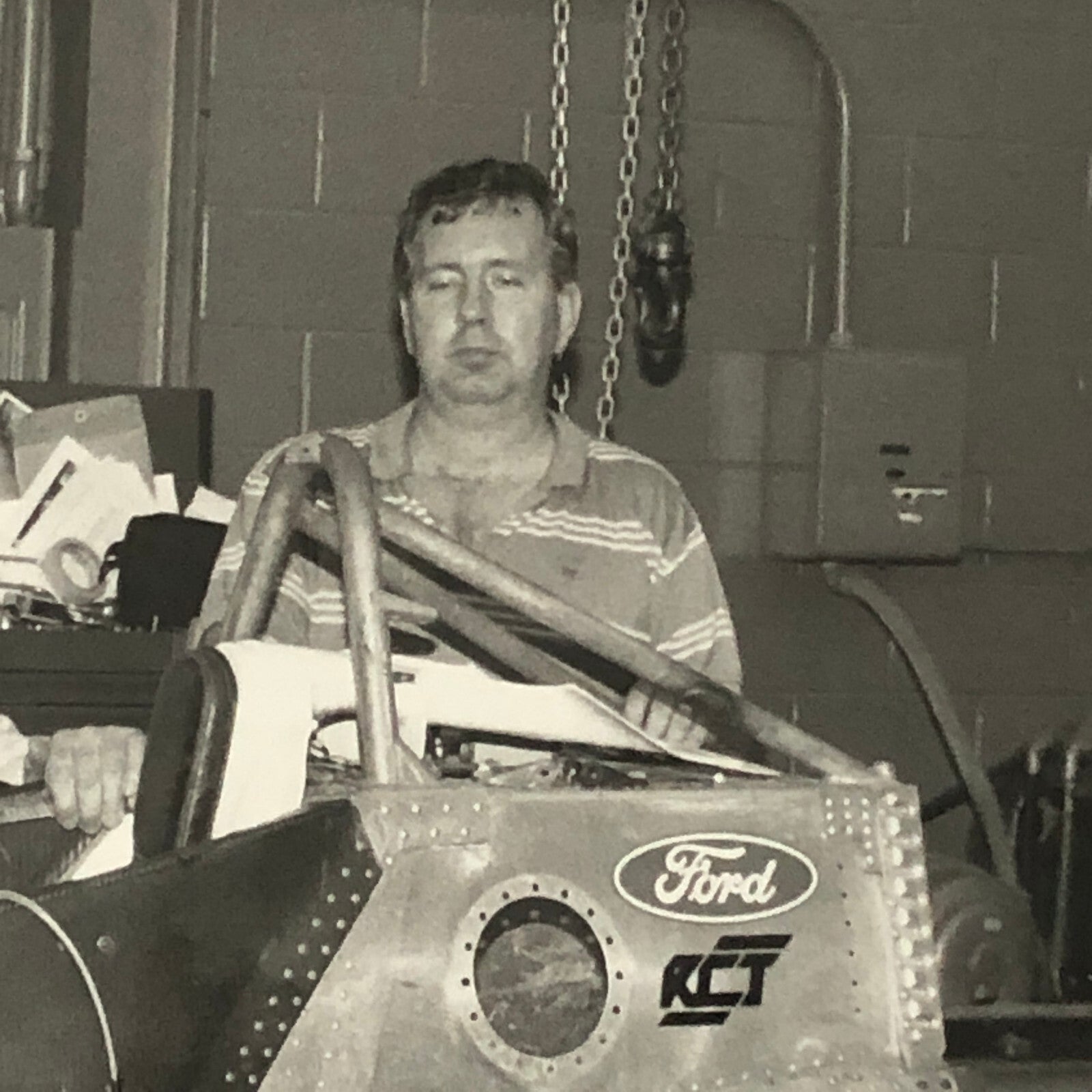 Vintage Indy Indianapolis Racing Photo Photograph Ford Chassis