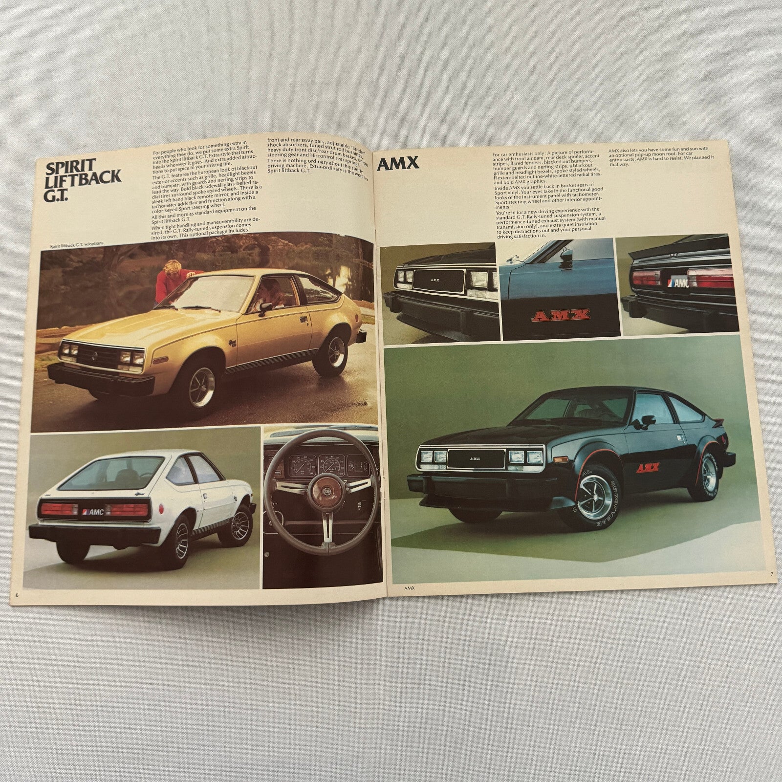 1980 AMC Car Sales Brochure Catalog AMC Spirit AMX Concord Pacer Eagle 4WD