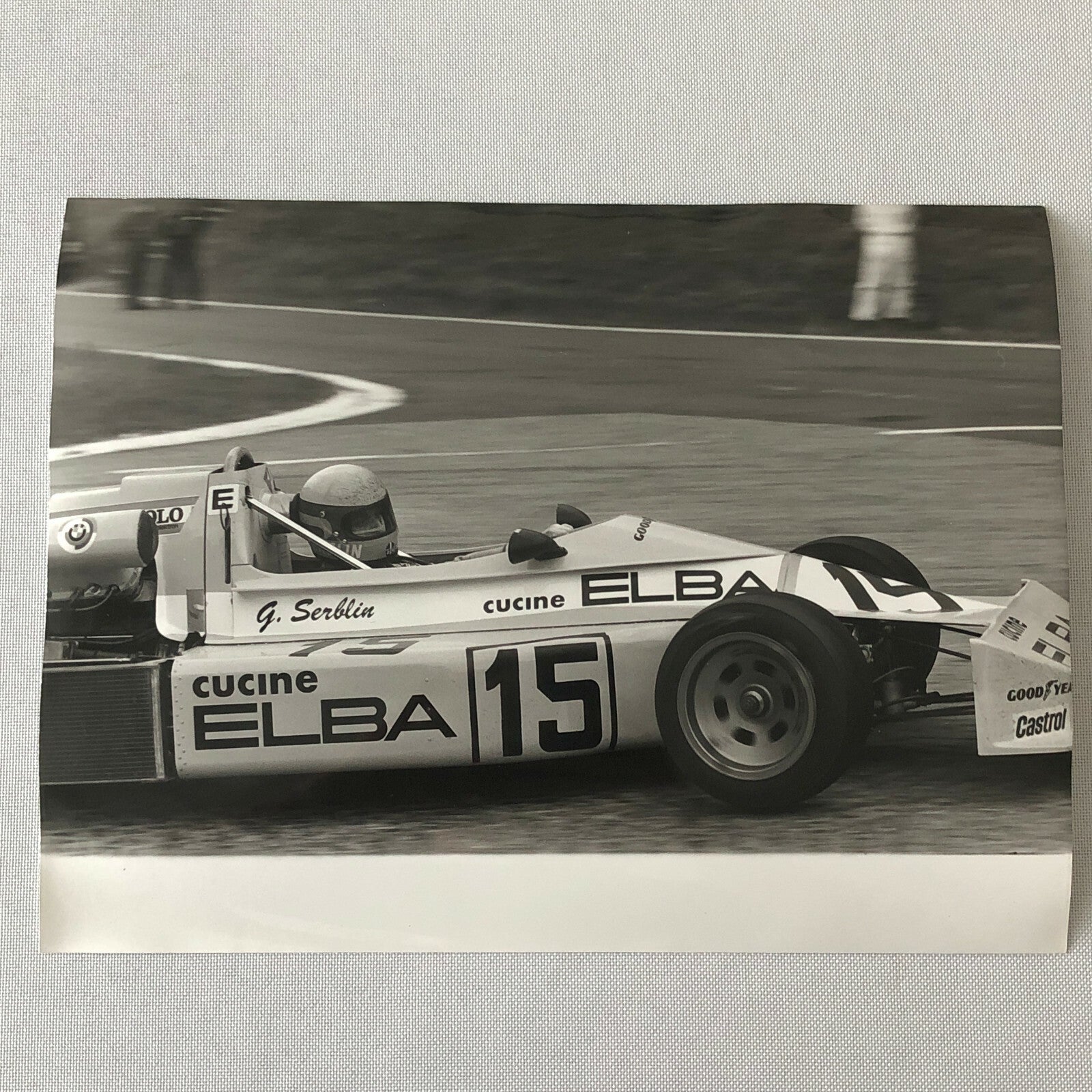 Vintage 1975 Formula 2 F2 Racing Photo Photograph Rouen Grand Prix Serblin BMW 