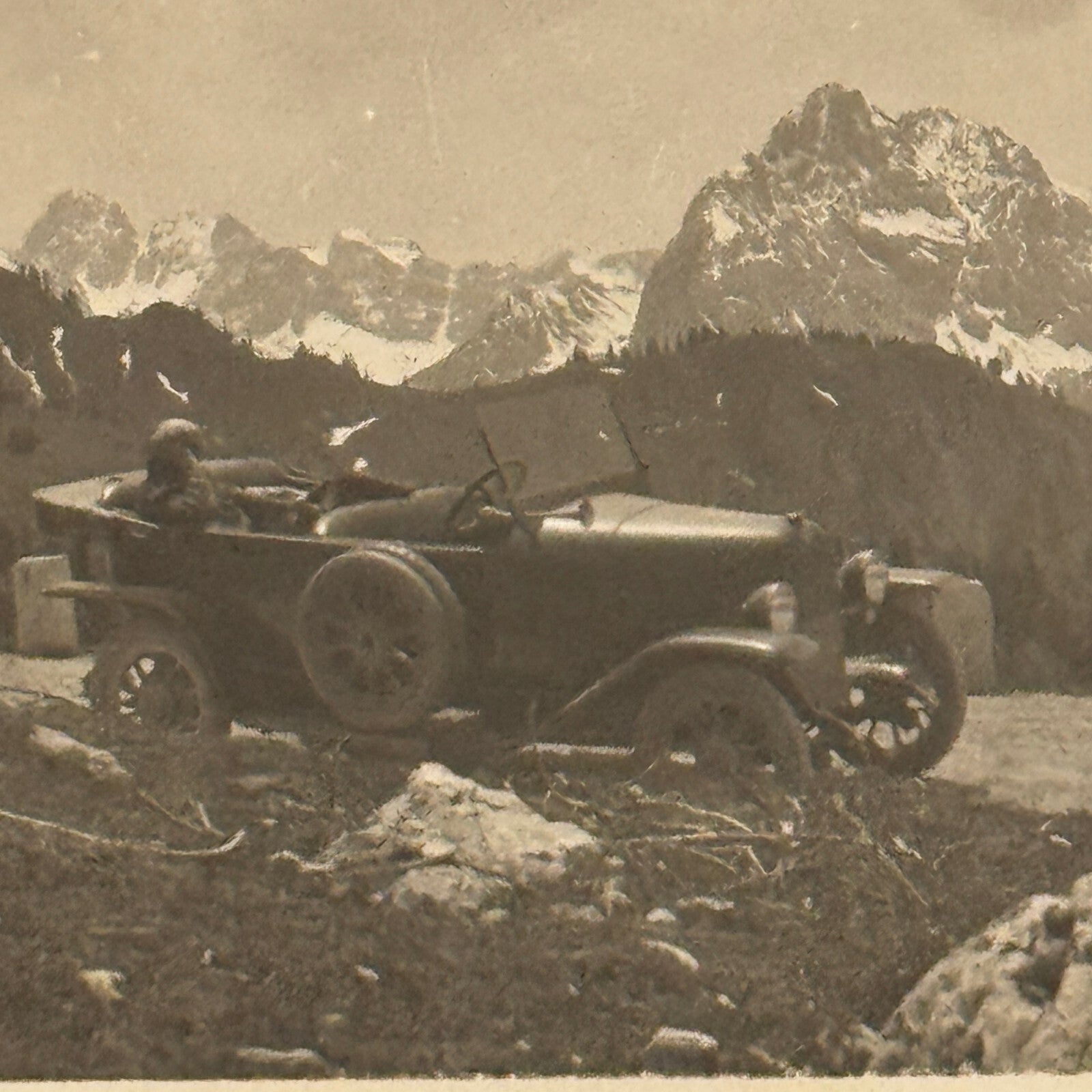 Antique Car Automobile in Mountains Photo Photograph Lot 3x