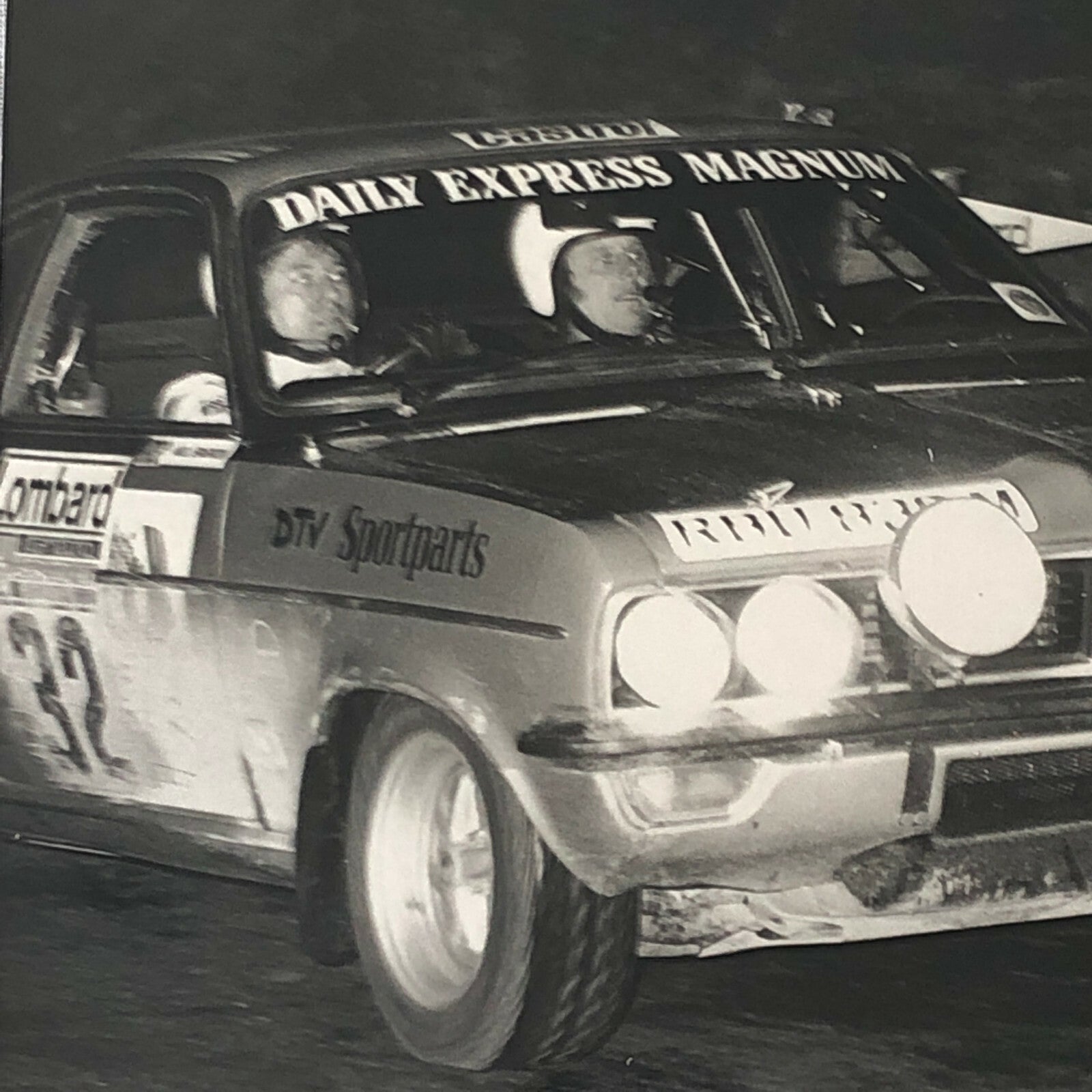 Vintage Rally Racing Photo Photograph 1974 Rallye RAC Vauxhall Car 