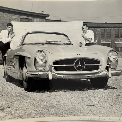 Mercedes Benz 300 SL Roadster Car Photo Photograph Vintage Print Mercedes 300SL