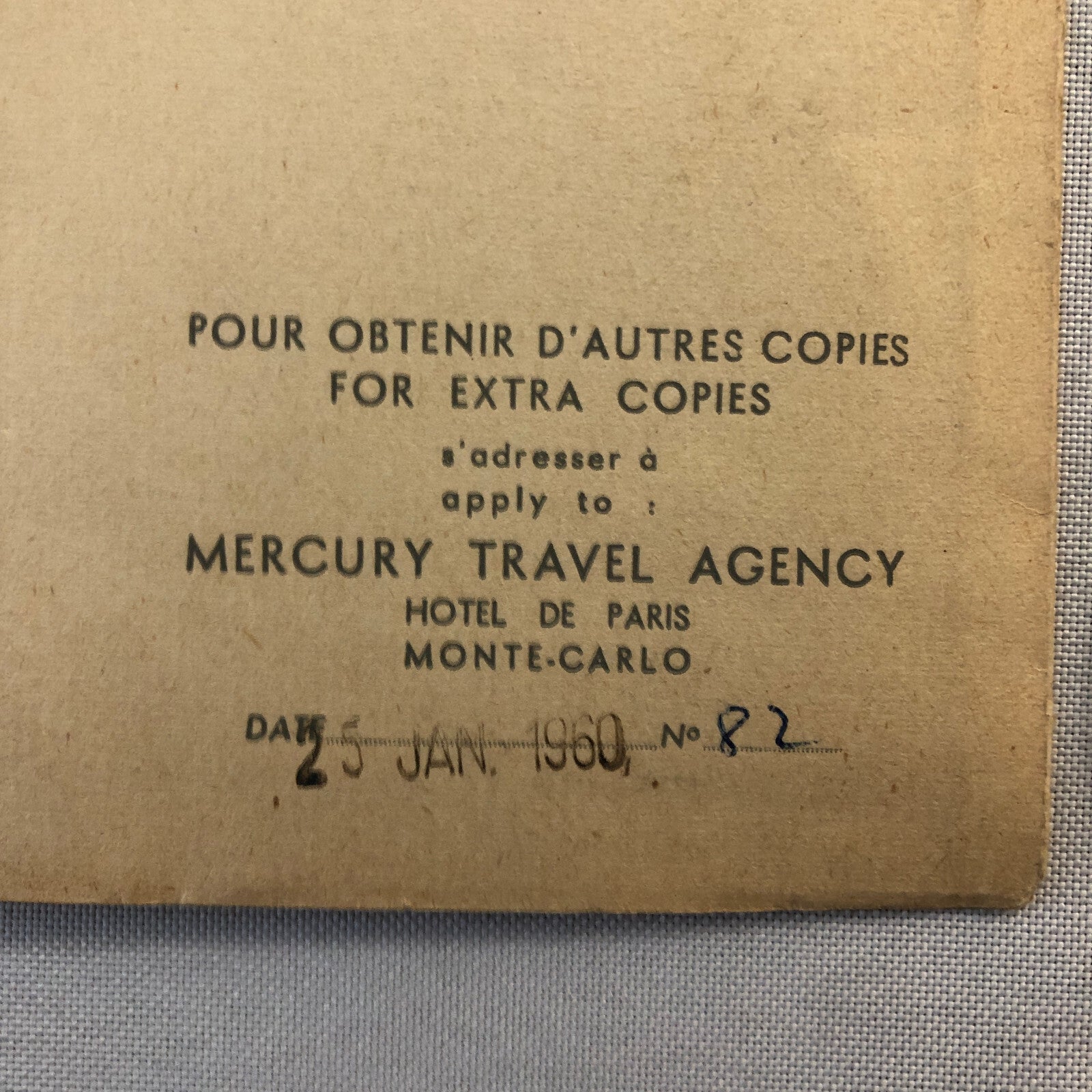 Vintage Monte Carlo Photo Photograph Lot of 2x Band - Possibly Rally Drivers