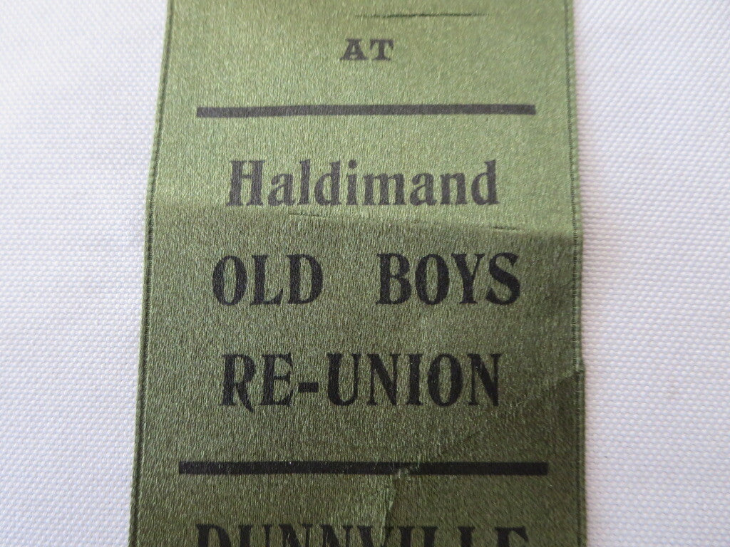 Vintage 1908 Paris Firemen Old Boys Reunion Ontario Canada Event Ribbon Fire 
