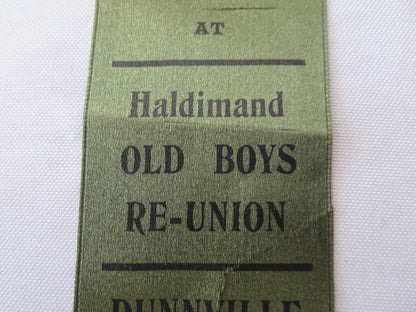 Vintage 1908 Paris Firemen Old Boys Reunion Ontario Canada Event Ribbon Fire 