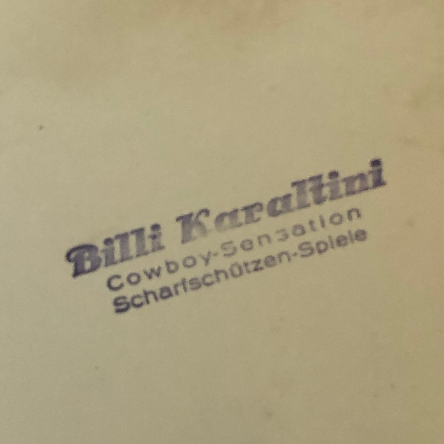 Billy Karaltini Western Circus Performer Photo Photograph Lot of 2 Bird Cowboy