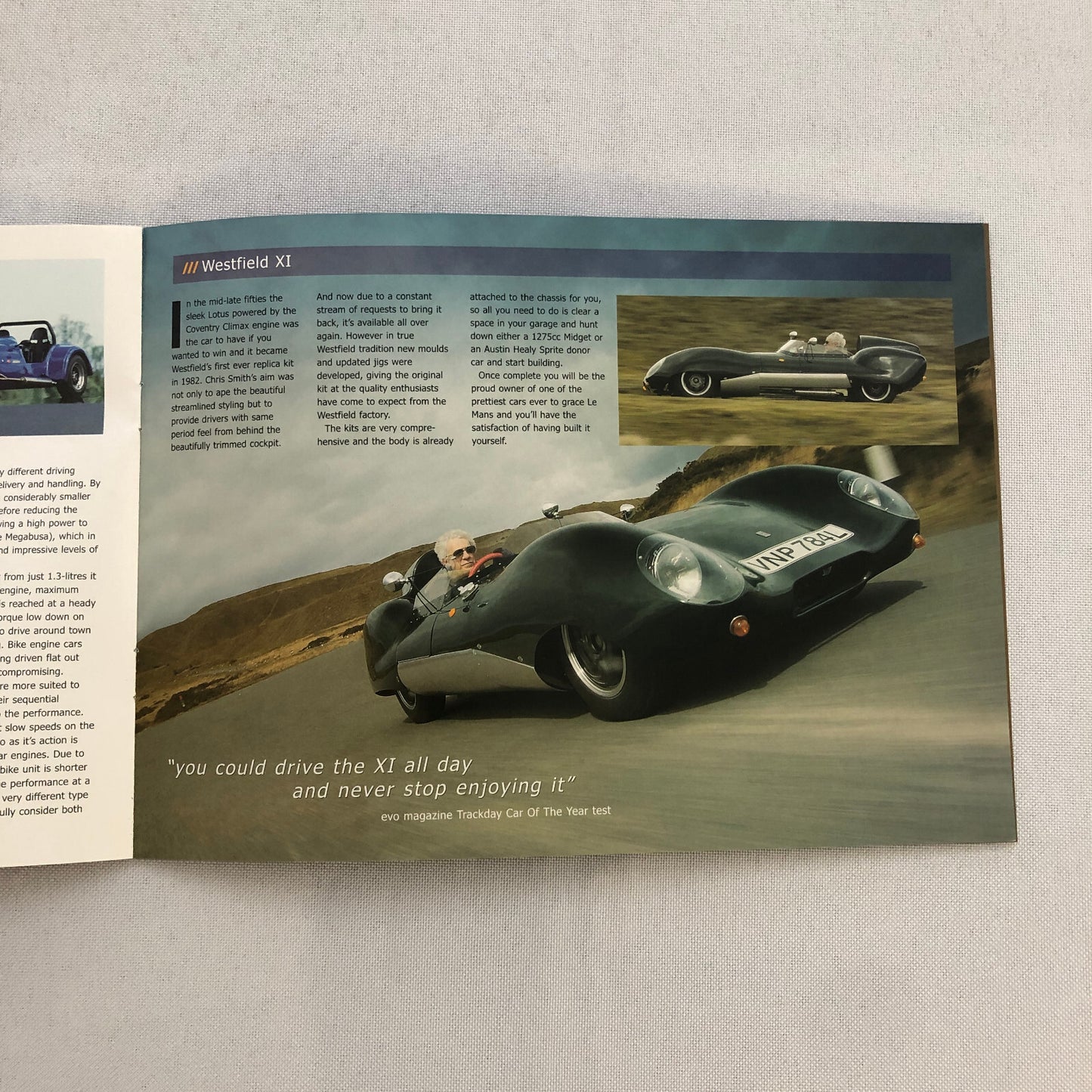 Westfield Sports Car Sales Brochure Catalog Kit Car XI 1600 2000 2000S Megabusa