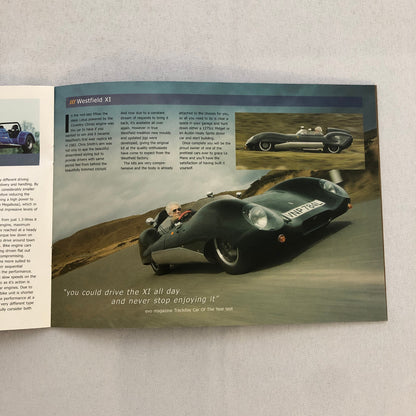 Westfield Sports Car Sales Brochure Catalog Kit Car XI 1600 2000 2000S Megabusa