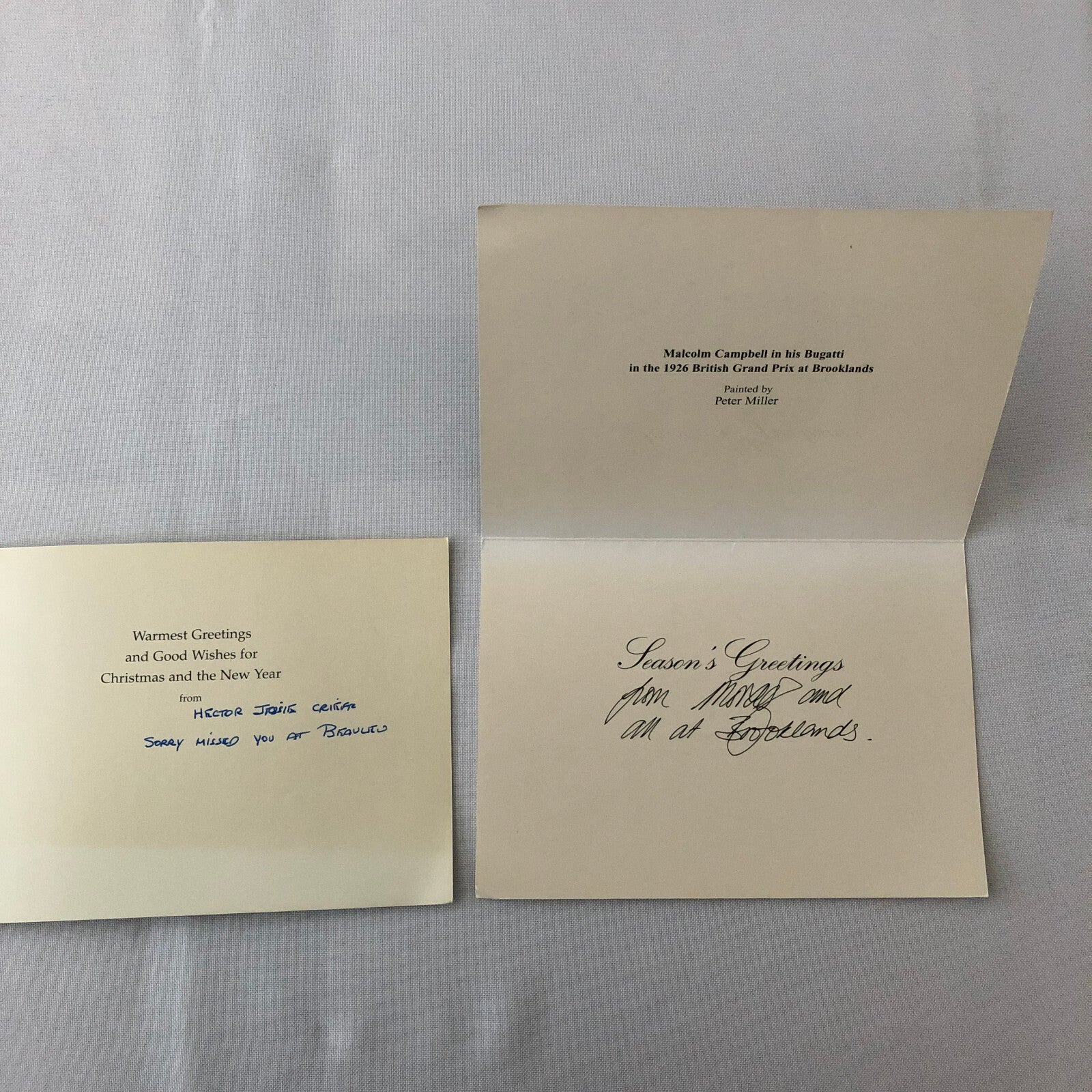 Vintage Car Automobile Art Greeting Card Lot of 8 Bentley + UK Christmas