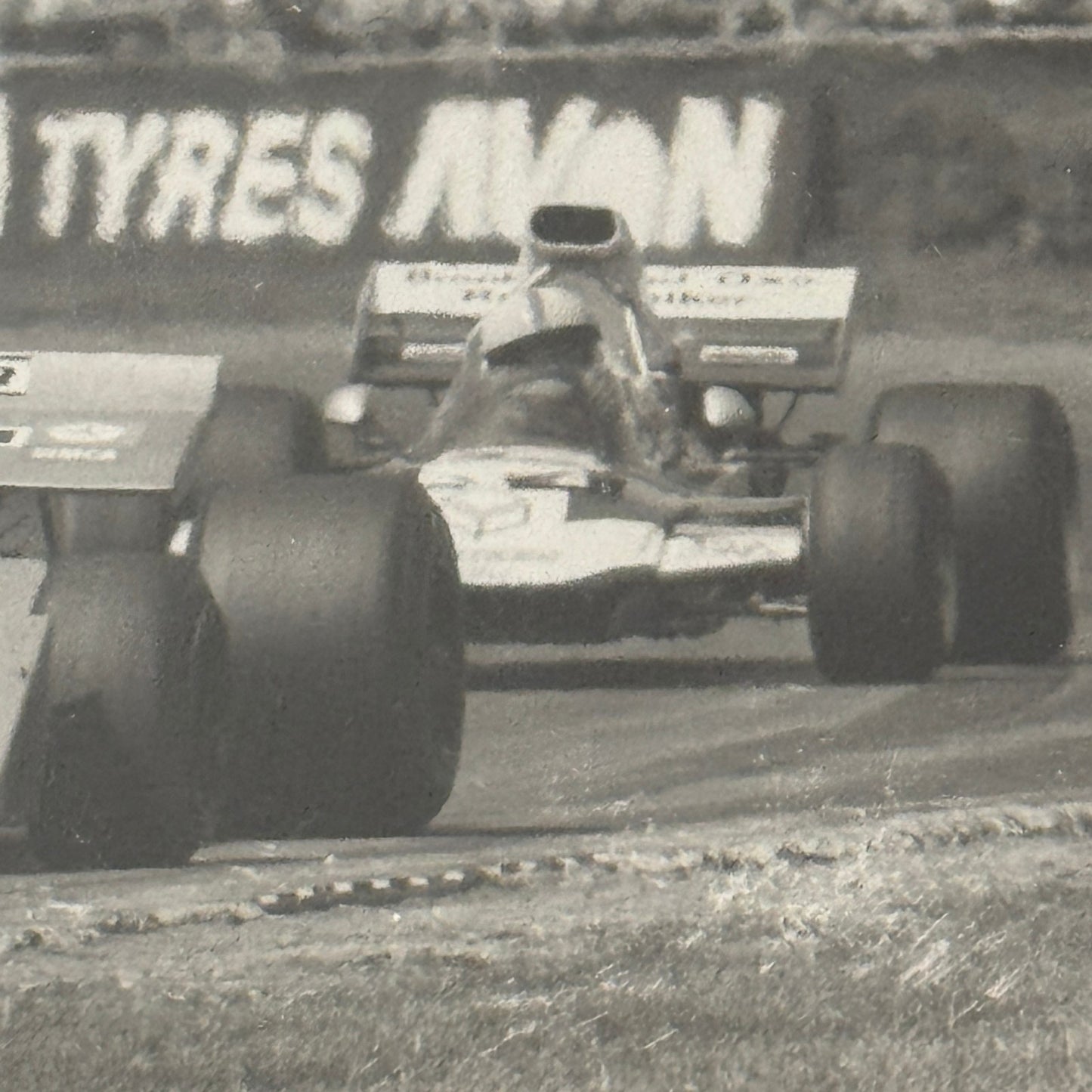 Vintage Racing Photo 1971 British Grand Prix Race Chris Amon