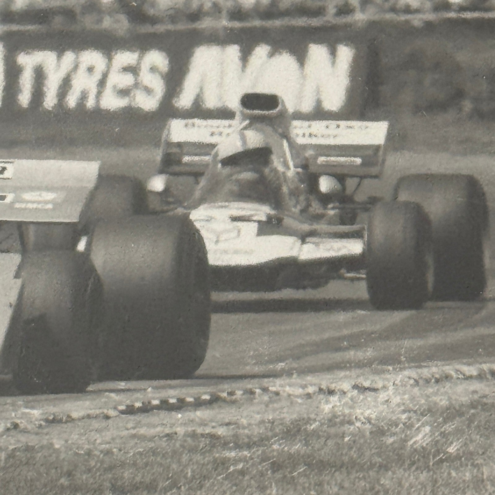 Vintage Racing Photo 1971 British Grand Prix Race Chris Amon