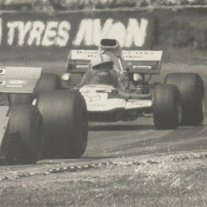 Vintage Racing Photo 1971 British Grand Prix Race Chris Amon