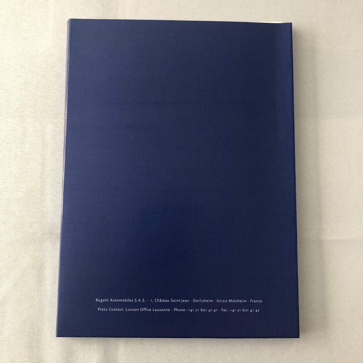 Bugatti Veyron Press Kit Brochure Photos 2002 German Text